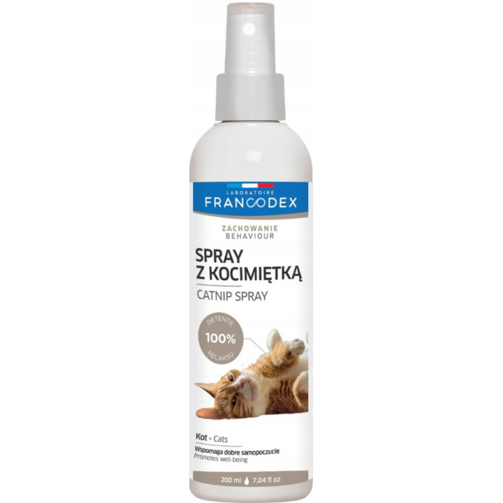 Spray Francodex zachęcający dla kotów i kociąt spray z kocimiętką 200 ml