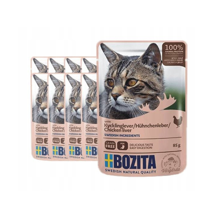 Bozita karma mokra dla kota z Łososiem w sosie 85g