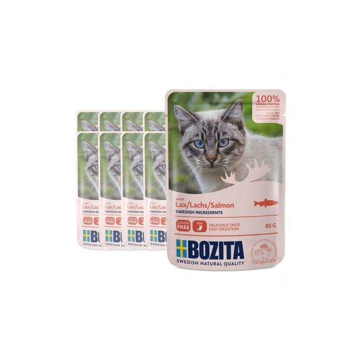 Bozita karma mokra dla kota z Łososiem w sosie 85g