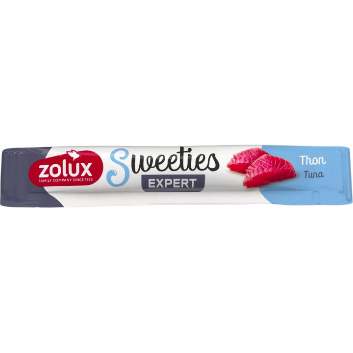 ZOLUX Sweeties kremowy przysmak DLA KOTA z tuńczykiem 14 g 10 szt