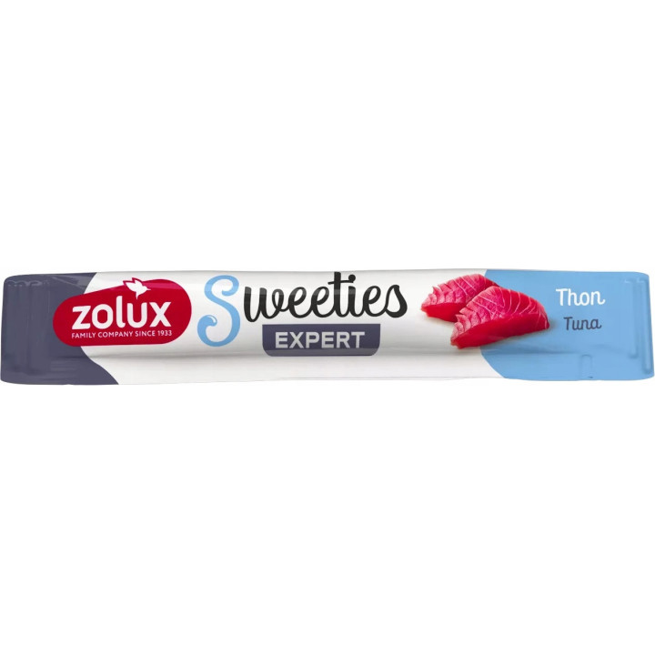 ZOLUX Sweeties kremowy przysmak DLA KOTA z tuńczykiem 14 g 10 szt