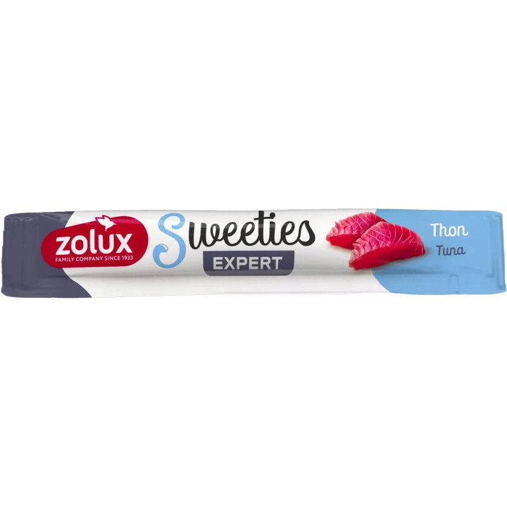 ZOLUX Sweeties kremowy przysmak DLA KOTA z tuńczykiem 14 g 10 szt