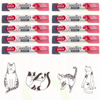 Sweeties kremowy przysmak DLA KOTA tuńczykiem i krewetka 14g 10 szt