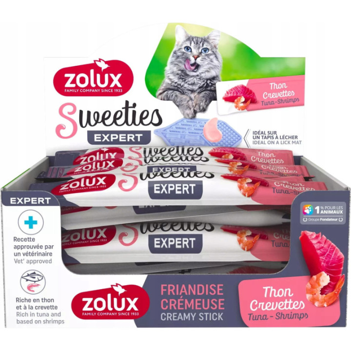 Sweeties kremowy przysmak DLA KOTA tuńczykiem i krewetka 14g 10 szt