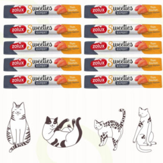 ZOLUX Sweeties kremowy przysmak DLA KOTA z tuńczykiem i łososiem 14g