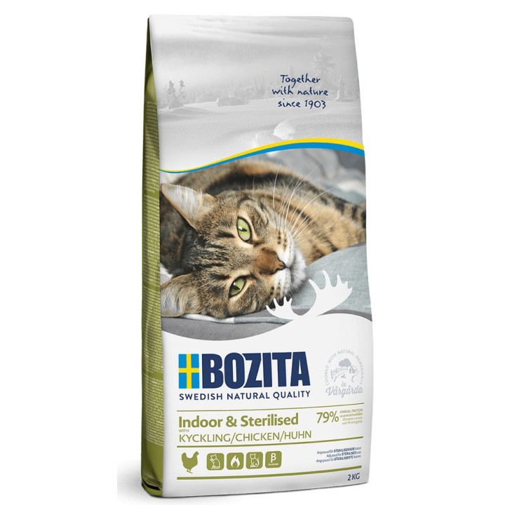 Sucha karma dla kotów Bozita Indoor&Sterilised kurczak 2kg karma bezzbożowa