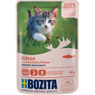 Bozita Kitten łosoś w Sosie 85g Bez zbóż dla kociąt i kotek 6 saszetek