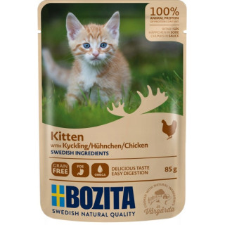 Bozita karma mokra dla kociąt i kotek Kitten Kurczak w sosie 85g natur