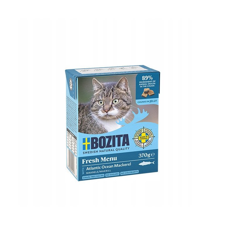 Bozita mokra karma dla kota makrela w galaretce 370 g naturalny skład
