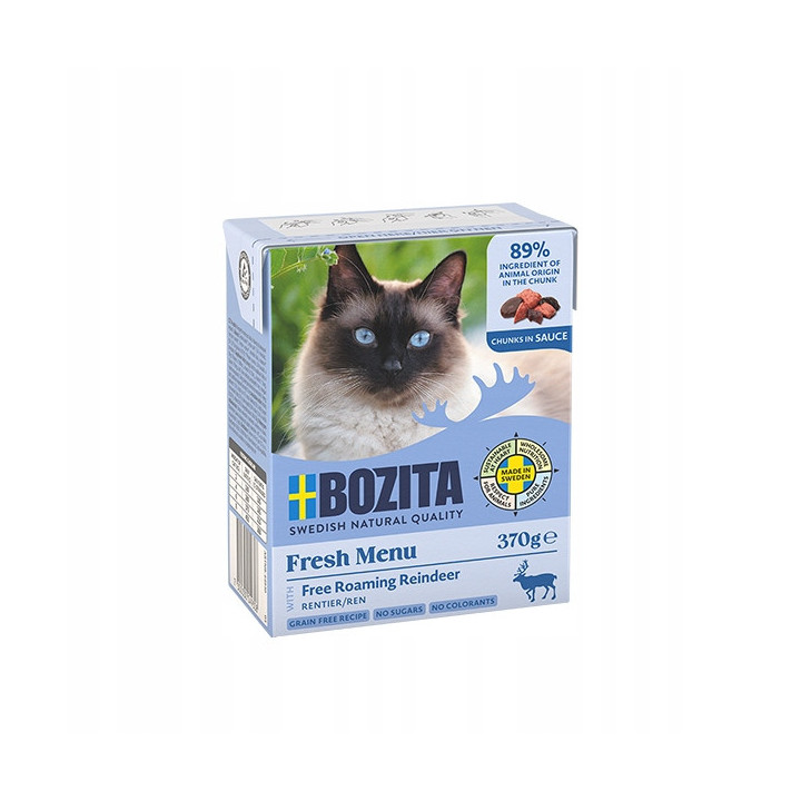 Bozita mokra karma dla kota renifer w sosie 370 g naturalny skład