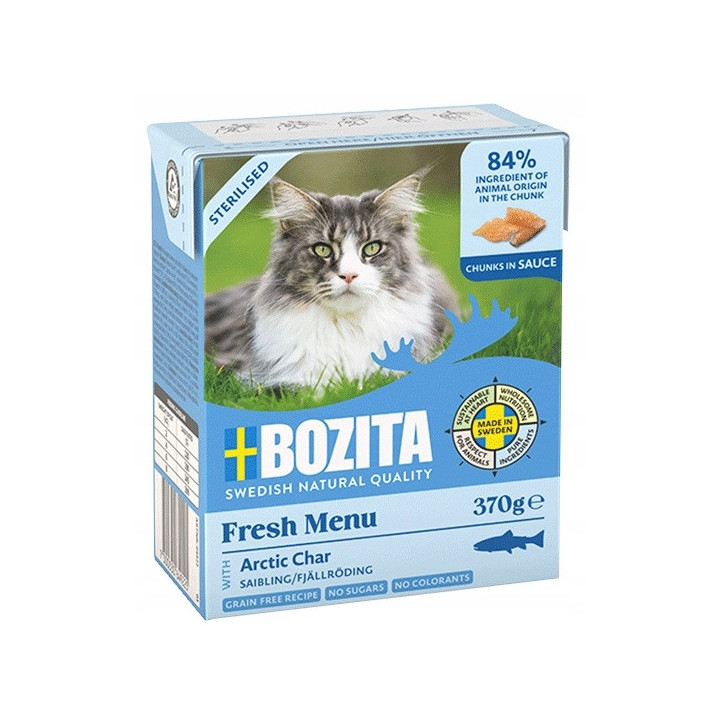 Bozita Karma dla kota po kastracji sterylizacji PSTRĄG W SOSIE 370g