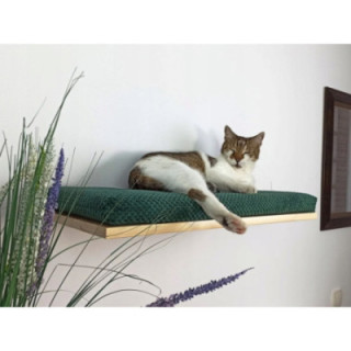 Półka ścienna dla kota wisząca PŁASKA 60 cm SH-F-60 nowoczesna