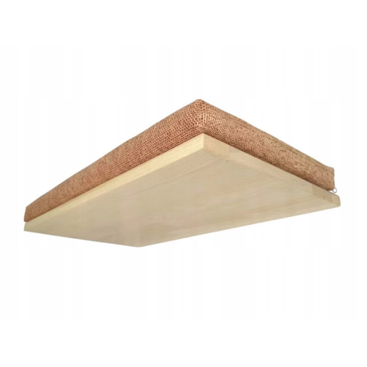 Półka ścienna dla kota wisząca PŁASKA 60 cm SH-F-60 nowoczesna