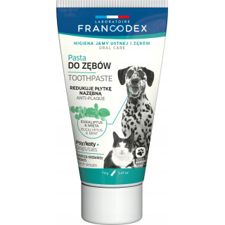 FRANCODEX Pasta enzymatyczna do czyszczenia zębów 70g – dla psów i kotów