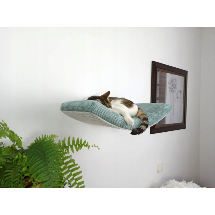 Półka ścienna dla kota wisząca ŁUK 75 cm x 32 cm Nowoczesne Legowisko