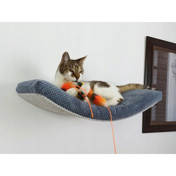 Półka ścienna dla kota wisząca ŁUK 95 cm x 32 cm Nowoczesne Legowisko