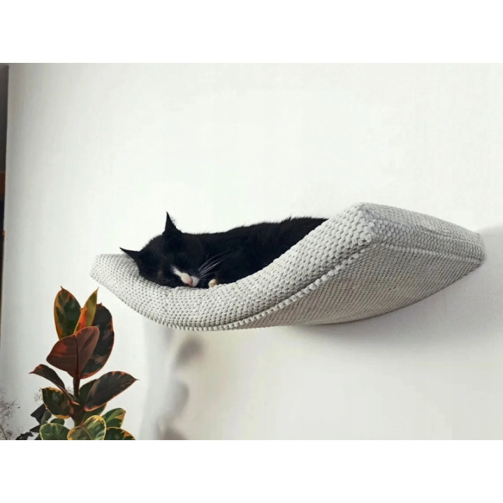Półka ścienna dla kota wisząca ŁUK 95 cm x 32 cm Nowoczesne Legowisko