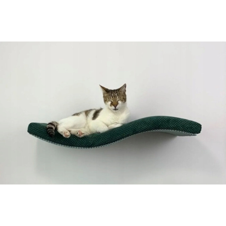 Półka ścienna dla kota wisząca FALA 75 cm SH-M-W75SL nowoczesny wygląd