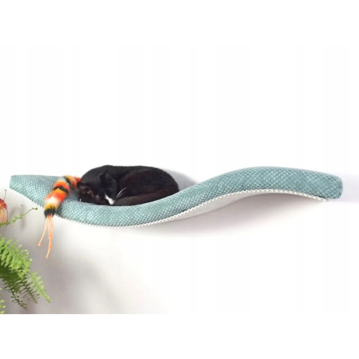 Półka ścienna dla kota wisząca FALA 75 cm SH-M-W75UL nowoczesny wygląd