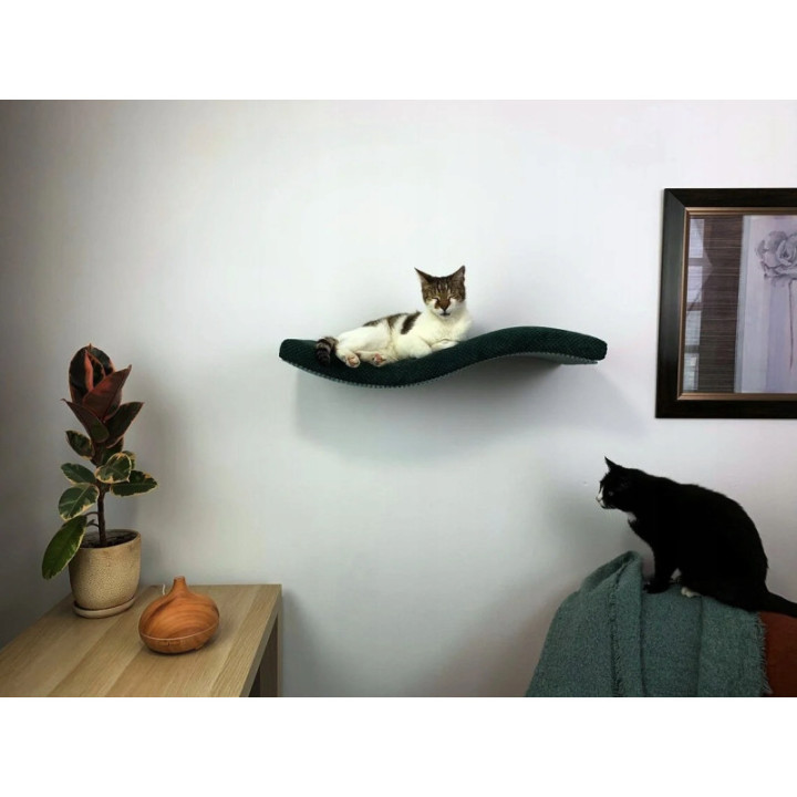 Półka ścienna dla kota wisząca FALA 95 cm SH-M-W95SL nowoczesny wygląd