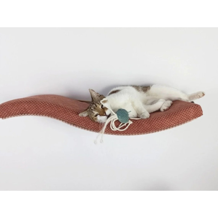 Półka ścienna dla kota wisząca FALA 75 cm SH-M-W75UR nowoczesny wygląd