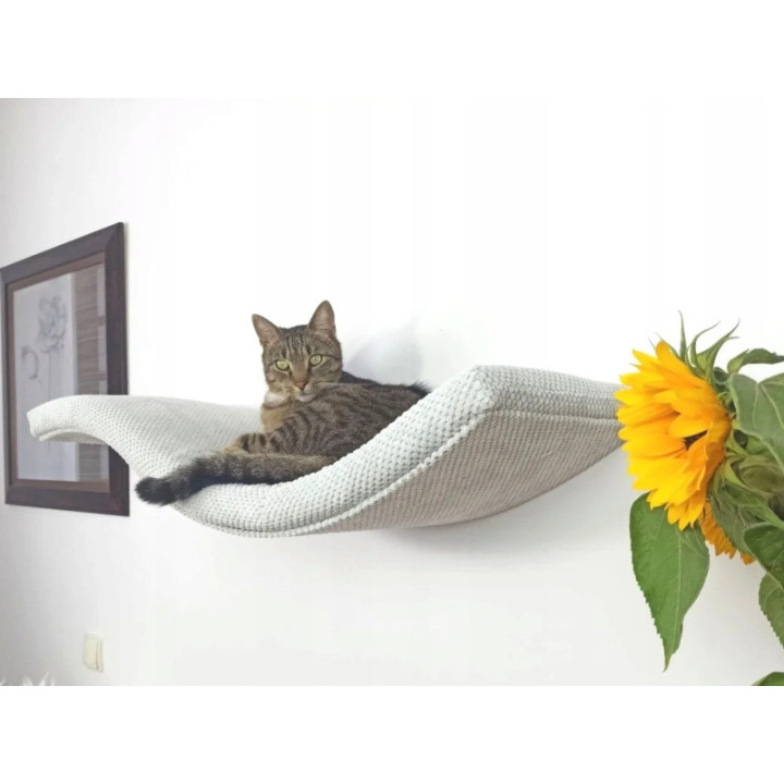 Półka ścienna dla kota wisząca FALA 75 cm SH-M-W75UR nowoczesny wygląd