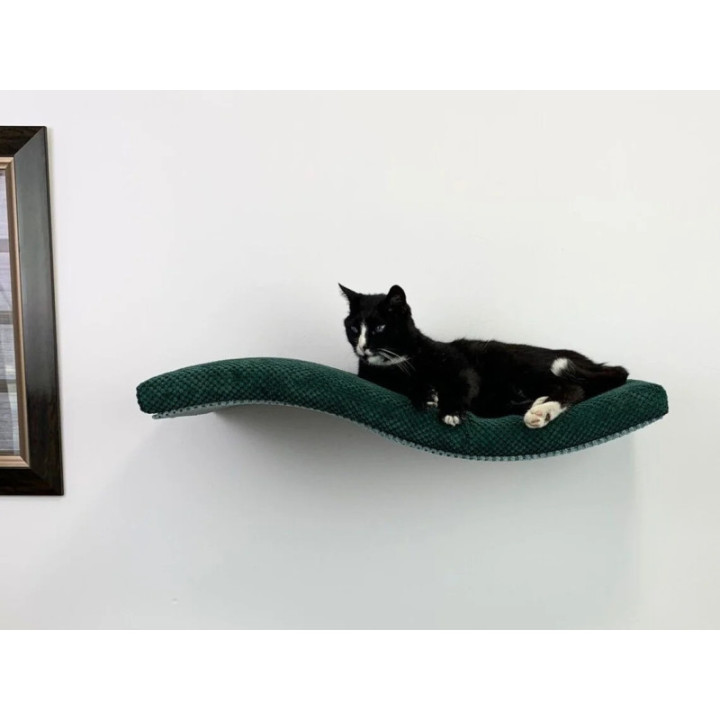 Półka ścienna dla kota wisząca FALA 95 cm SH-M-W95SR nowoczesny wygląd