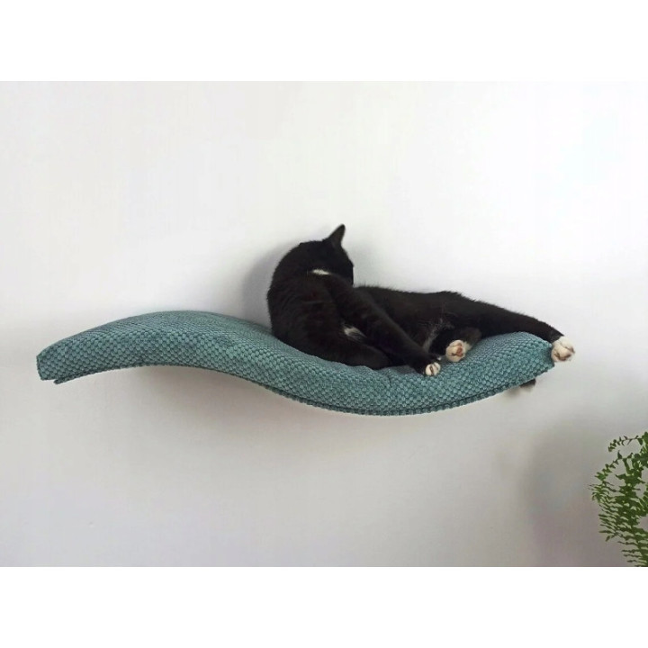 Półka ścienna dla kota wisząca FALA 95 cm SH-M-W95SR nowoczesny wygląd