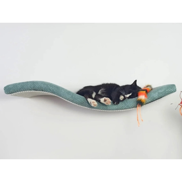 Półka ścienna dla kota wisząca FALA 95 cm SH-M-W95UR nowoczesny wygląd