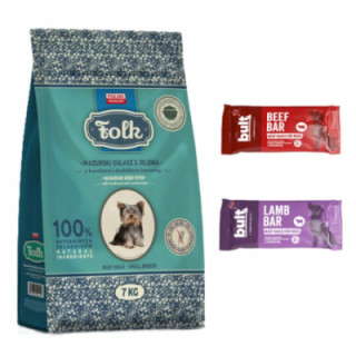 Pupil FOLK Mini MAZURY Gulasz z Jelenia 7kg + 2 x baton proteinowy