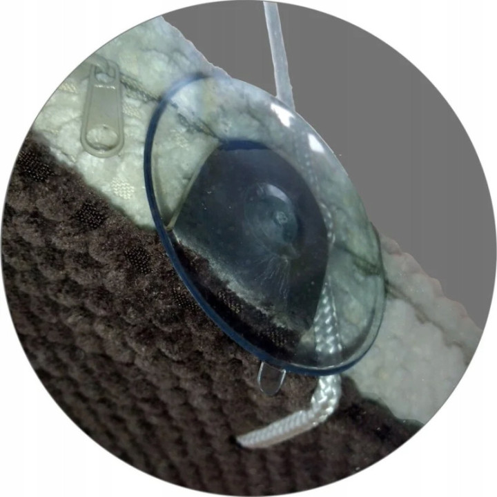 Legowisko wiszące na okno dla kota PŁASKIE nowoczesne 60 cm SH-F-60G