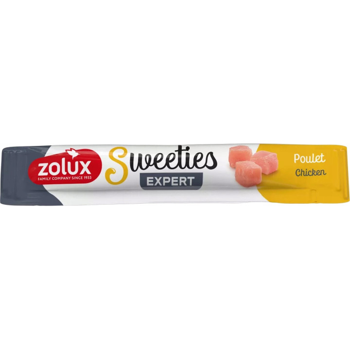 ZOLUX Sweeties kremowy przysmak dla kota z kurczakiem 14g 10 szt