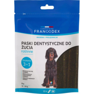 FRANCODEX Paski do gryzienia M na brzydki zapach z pyska 352,5 g/15 szt.