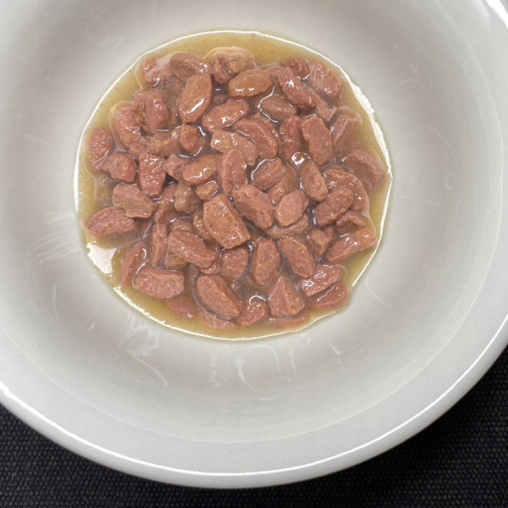 Mokra karma dla kota PUPIL PRIME 4x85g Wołowina z wątróbką Pstrąg i łosoś