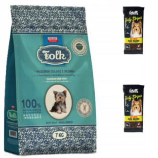 Karma dla małych ras FOLK Mini z Jelenia 7kg + 2 szt. treserki mięsne