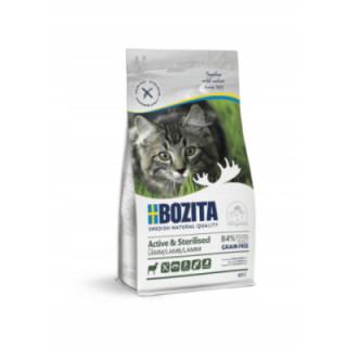 Bozita Active & Sterilised 400g karma bez zbóż dla kotów z jagnięciną
