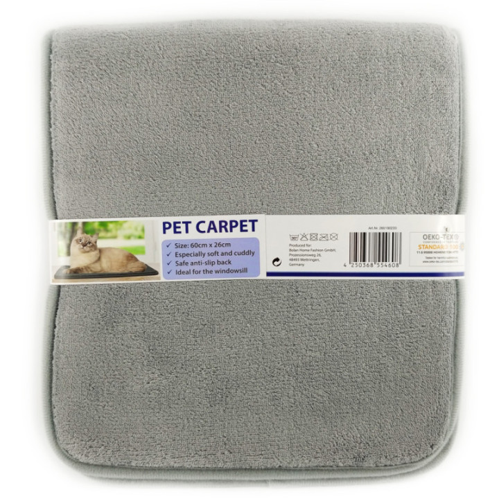 LEGOWISKO DLA KOTA NA PARAPET mata okienna szare lub miętowe parapeciak