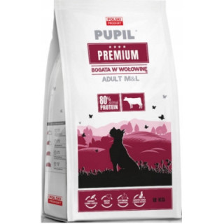 Karma sucha dla psa PUPIL Premium Adult Medium Wołowina 12 kg zdrowe stawy