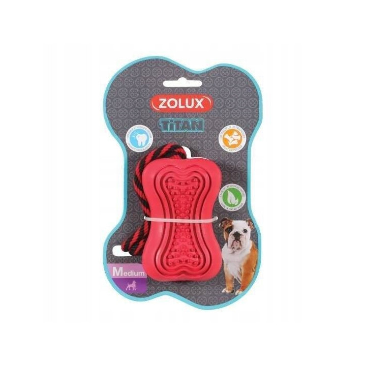 Zabawka na przysmak dla psa Zabawka kauczukowa dla psa TITAN S czerwona