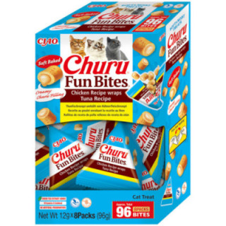 INABA CAT FUN BITES Kurczak i tuńczyk – Miękkie kąski dla kota 8x12g (96g)