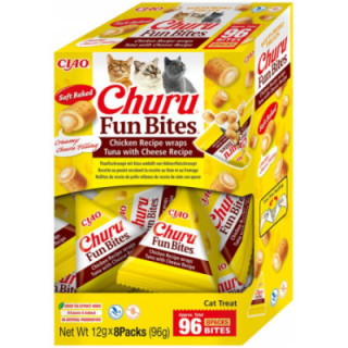 INABA CAT FUN BITES CHICKEN & TUNA & CHEESE 12g przysmak dla kota