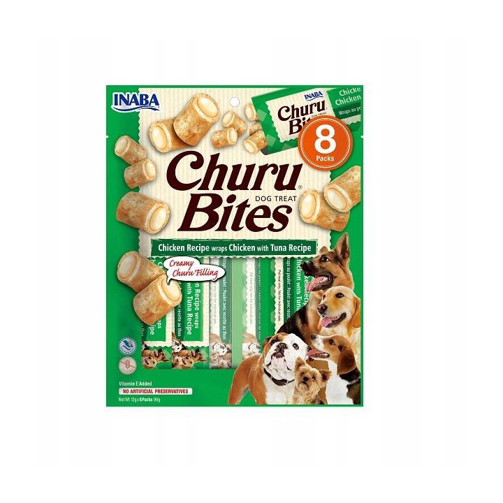 Przysmak dla psa Churu Bites kurczak i tuńczyk 96g