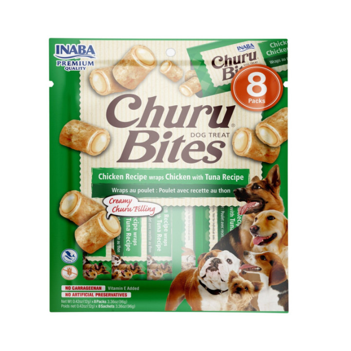 Przysmak dla psa Churu Bites kurczak i tuńczyk 96g