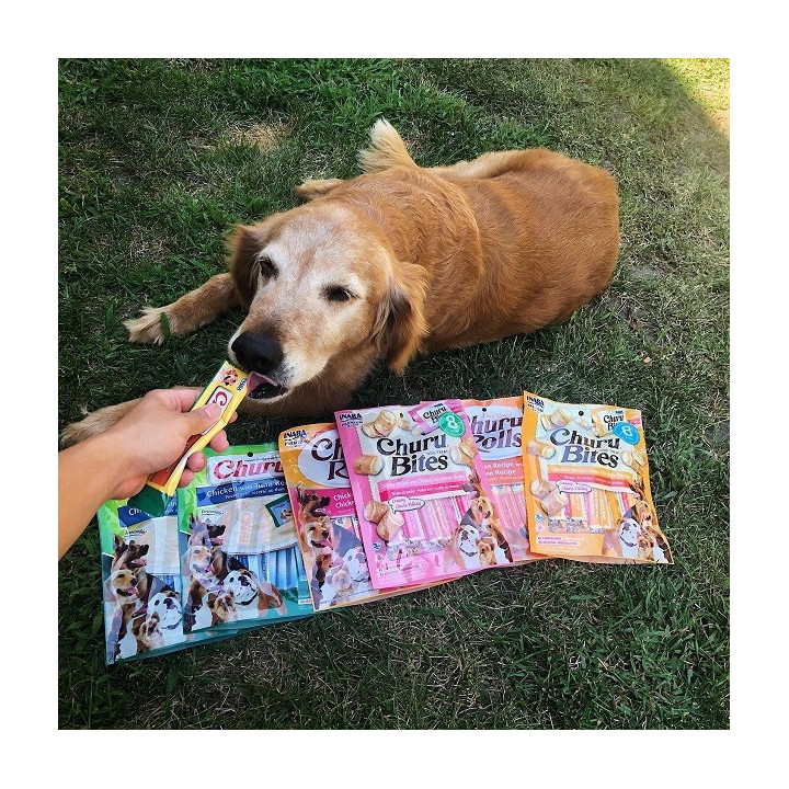 Przysmaki dla psa Churu Bites kurczak i łosoś 96 g miękkie treserki dla psa