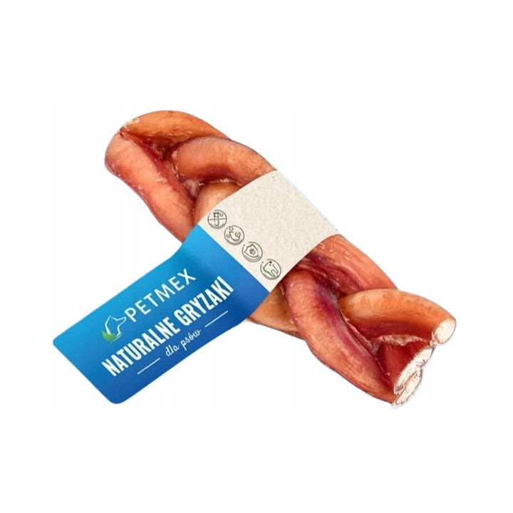 Naturalny gryzak dla psa Penis Wołowy Warkocz 10cm eko zdrowy smakołyk