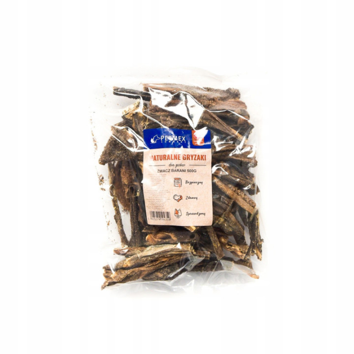Żwacz barani naturalny przysmak dla psa 500g zdrowe treserki dla psów