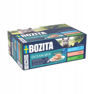 Bozita Mus dla kota MIX OCEAN tuńczyk łosoś czerniak 12x85g smakowita karma