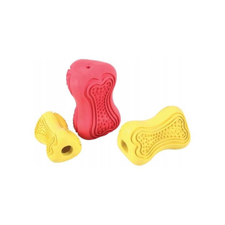 Zabawka na przysmak dla psa Zabawka kauczukowa dla psa TITAN żółta S