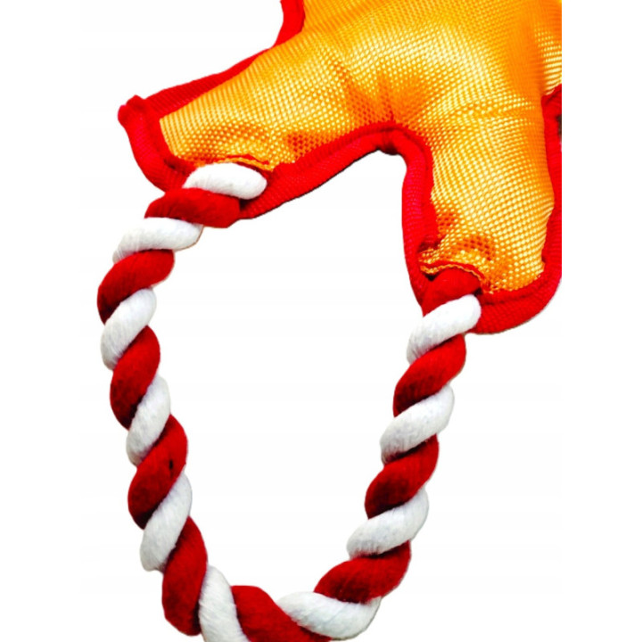 Świąteczny Szarpak dla psa CIASTEK śliczny wytrzymały 34 x 17 cm