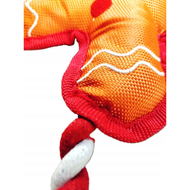 Świąteczny Szarpak dla psa CIASTEK śliczny wytrzymały 34 x 17 cm